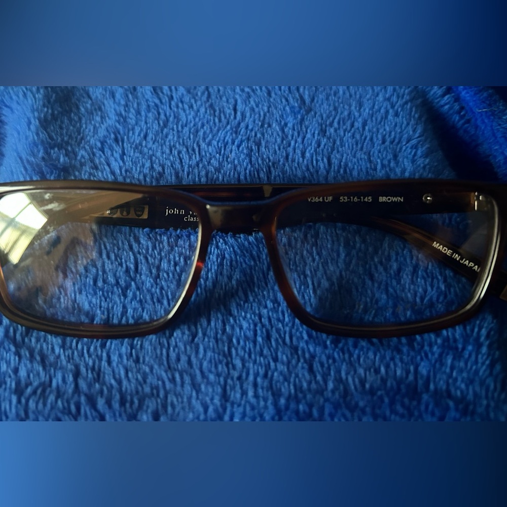John Varvatos Tortoise Shell Brown Eyeglass Frame! V364 UF.